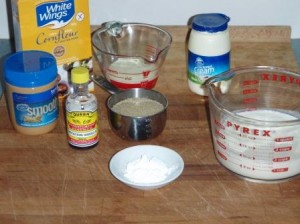 Peanut butter pudding ingredients